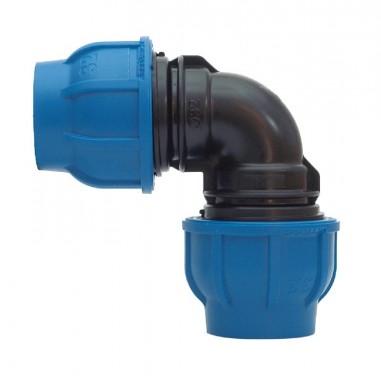 Koleno Connecto Plus 40x40, Koleno Connecto Plus 40x40 slúži na spájanie dvoch 40 mm HDPE hadíc, umožňuje zmeniť smer potrubia o