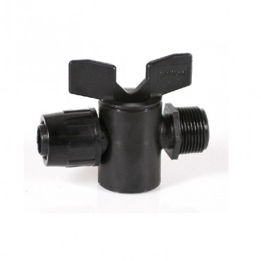 Ventil Quick joint s vonkajším závitom RME 25x3/4” - čierny, , Ventily Quick joint, , Irritec
