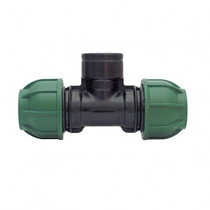 T-kus Connecto s vnútorným závitom 32x3/4”x32, T-kus Connecto s vnútorným závitom 32x3/4"x32 slúži na spájanie dvoch 32 mm HDPE 