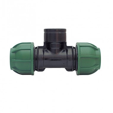 T-kus Connecto s vnútorným závitom 40x1”x40, T-kus Connecto s vnútorným závitom 40x1"x40 slúži na spájanie dvoch 40 mm HDPE hadí