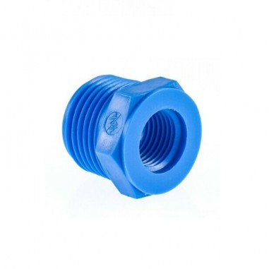 Redukcia 1/2”x1/4” (vonk. x vnút. závit), Plastová redukcia 1/2"x1/4" slúži na zmenšenie vnútorného závitu, alebo na spájanie dv