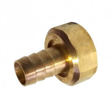 Hadičník s prevlačnou maticou 3/4″x14 mm - mosadz, Hadičník s prevlačnou maticou sa dá namontovať na záhradný ventil s vonkajším