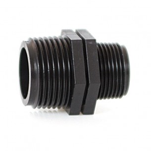 Vsuvka redukovaná 2”x6/4”, Plastová redukovaná vsuvka 2"x6/4" slúži na premenu vnútorného závitu na vonkajší, alebo na spájanie 