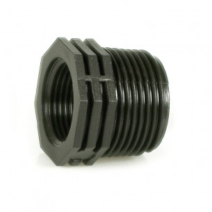 Redukcia 6/4”x3/4” (vonk. x vnút. závit), Plastová redukcia 6/4"x3/4" slúži na zmenšenie vnútorného závitu, alebo na spájanie dv