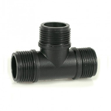 T-kus 5/4” (vonk. závit), Plastový T-kus 3x5/4" (vonk. závit) slúži na vytvorenie vetvenia, ktoré slúži na spájanie troch závito